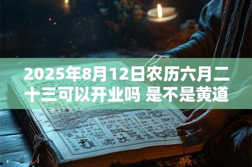 2025年8月12日农历六月二十三可以开业吗 是不是黄道吉日