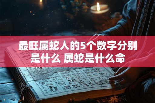 最旺属蛇人的5个数字分别是什么 属蛇是什么命
