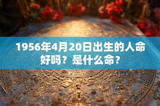 1956年4月20日出生的人命好吗？是什么命？