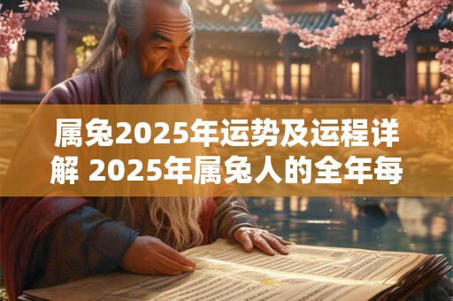 属兔2025年运势及运程详解 2025年属兔人的全年每月运势