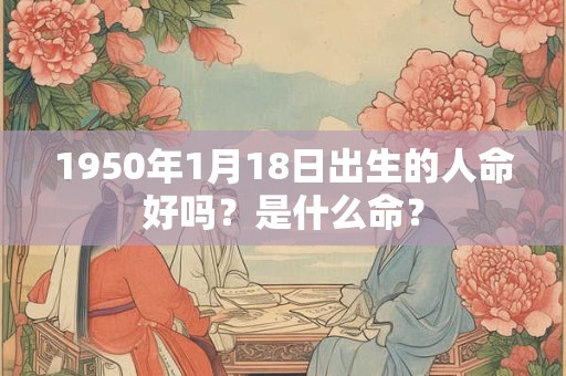1950年1月18日出生的人命好吗？是什么命？