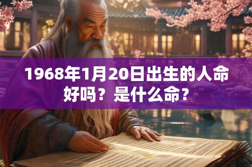 1968年1月20日出生的人命好吗？是什么命？