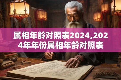 属相年龄对照表2024,2024年年份属相年龄对照表