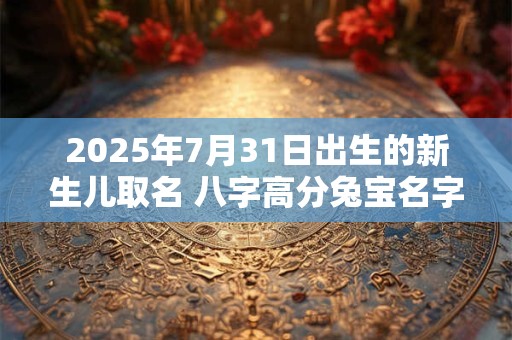 2025年7月31日出生的新生儿取名 八字高分兔宝名字