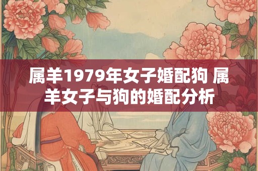 属羊1979年女子婚配狗 属羊女子与狗的婚配分析