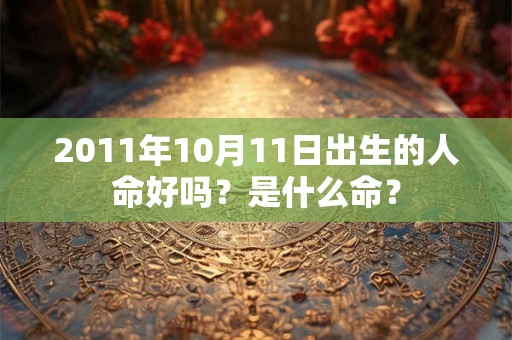 2011年10月11日出生的人命好吗？是什么命？