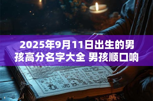 2025年9月11日出生的男孩高分名字大全 男孩顺口响亮小名