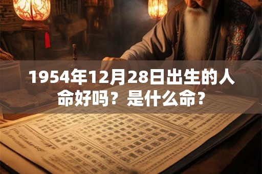1954年12月28日出生的人命好吗？是什么命？