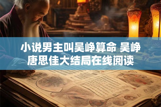 小说男主叫吴峥算命 吴峥唐思佳大结局在线阅读