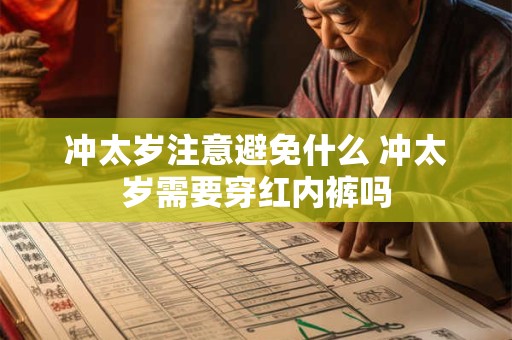 冲太岁注意避免什么 冲太岁需要穿红内裤吗