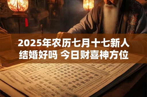2025年农历七月十七新人结婚好吗 今日财喜神方位