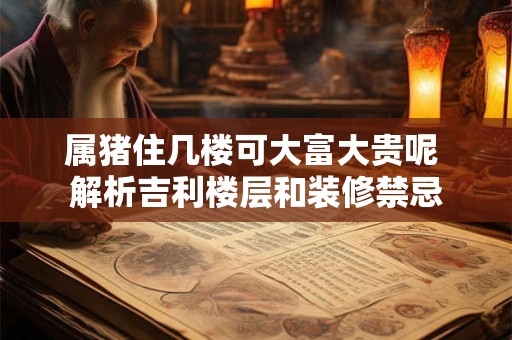 属猪住几楼可大富大贵呢 解析吉利楼层和装修禁忌