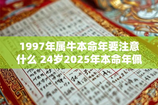 1997年属牛本命年要注意什么 24岁2025年本命年佩戴什么好
