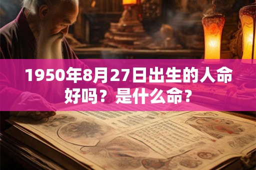 1950年8月27日出生的人命好吗？是什么命？