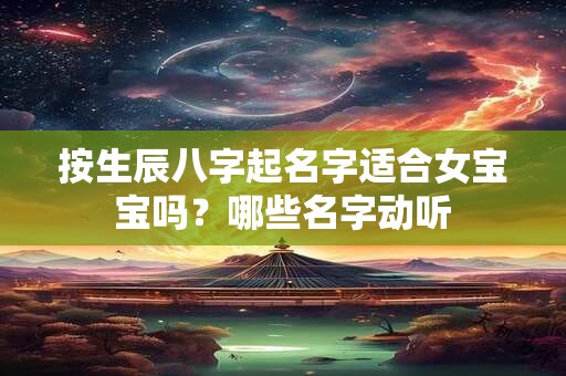 按生辰八字起名字适合女宝宝吗？哪些名字动听