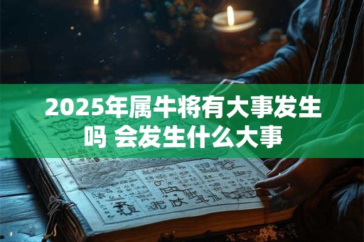 2025年属牛将有大事发生吗 会发生什么大事