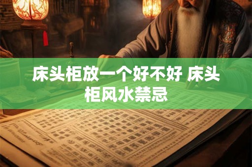 床头柜放一个好不好 床头柜风水禁忌