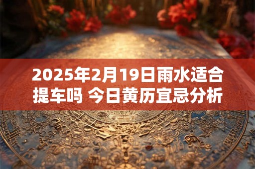 2025年2月19日雨水适合提车吗 今日黄历宜忌分析