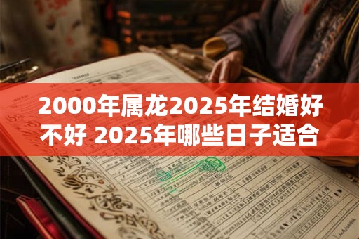 2000年属龙2025年结婚好不好 2025年哪些日子适合结婚