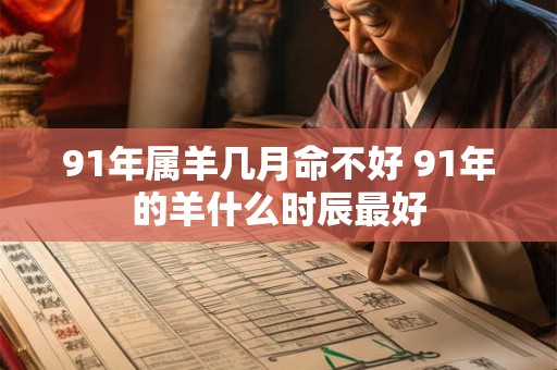 91年属羊几月命不好 91年的羊什么时辰最好