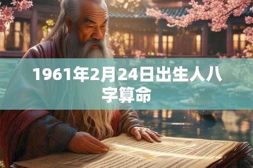 1961年2月24日出生人八字算命