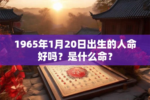 1965年1月20日出生的人命好吗？是什么命？