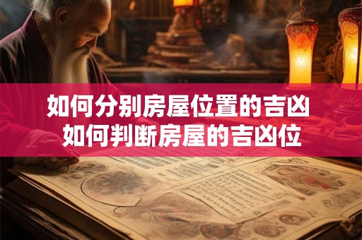 如何分别房屋位置的吉凶 如何判断房屋的吉凶位
