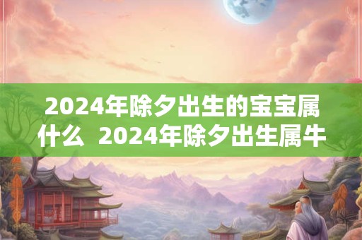 2024年除夕出生的宝宝属什么  2024年除夕出生属牛