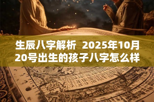 生辰八字解析  2025年10月20号出生的孩子八字怎么样