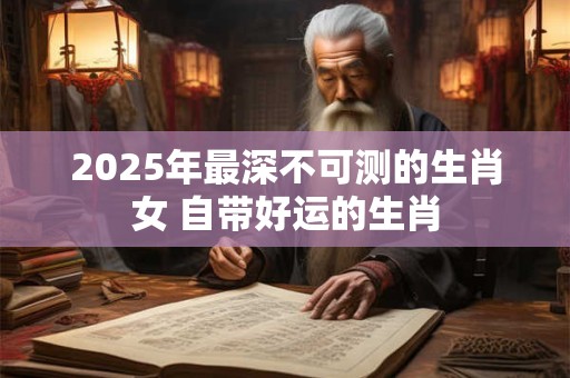 2025年最深不可测的生肖女 自带好运的生肖
