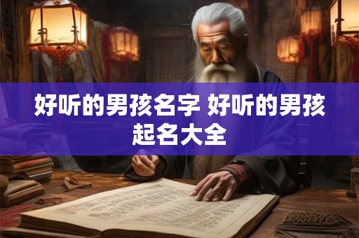 详细阅读:好听的男孩名字 好听的男孩起名大全 好听的男孩名字 好听的男孩起名大全