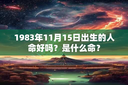 1983年11月15日出生的人命好吗？是什么命？