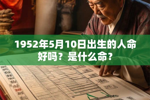1952年5月10日出生的人命好吗？是什么命？