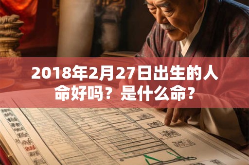2018年2月27日出生的人命好吗？是什么命？