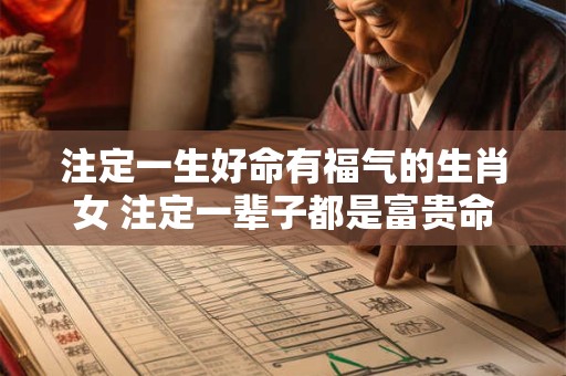 注定一生好命有福气的生肖女 注定一辈子都是富贵命的生肖女