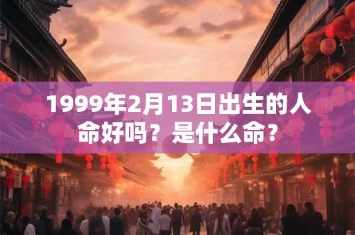 1999年2月13日出生的人命好吗？是什么命？