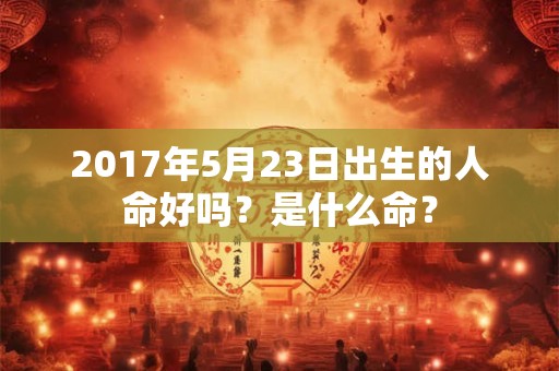 2017年5月23日出生的人命好吗？是什么命？