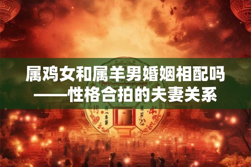 属鸡女和属羊男婚姻相配吗——性格合拍的夫妻关系