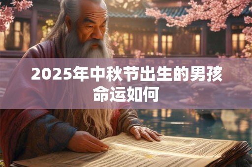 2025年中秋节出生的男孩命运如何