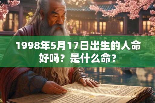 1998年5月17日出生的人命好吗？是什么命？