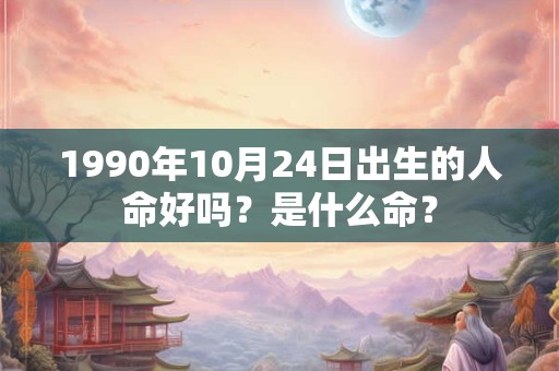 1990年10月24日出生的人命好吗？是什么命？