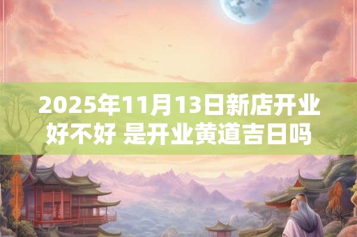 2025年11月13日新店开业好不好 是开业黄道吉日吗