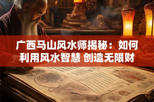 广西马山风水师揭秘：如何利用风水智慧 创造无限财富