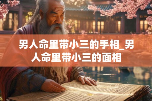 男人命里带小三的手相_男人命里带小三的面相