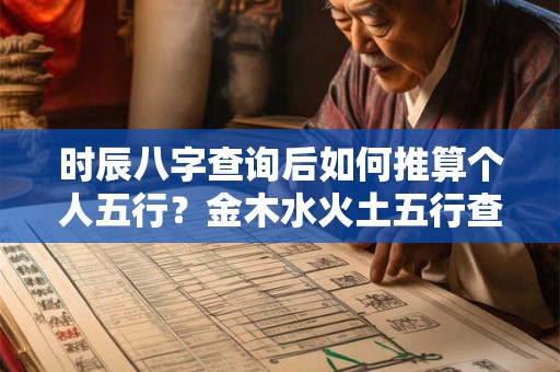 时辰八字查询后如何推算个人五行？金木水火土五行查询表