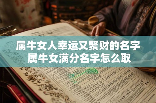 属牛女人幸运又聚财的名字 属牛女满分名字怎么取