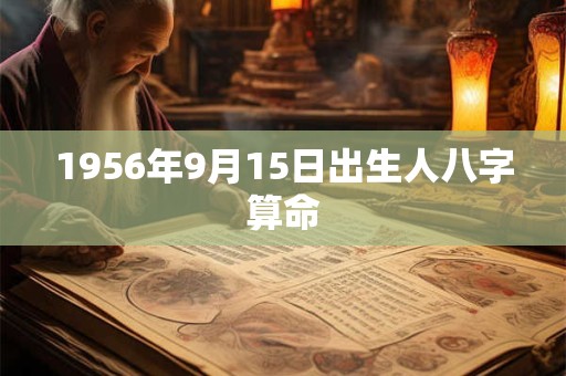 1956年9月15日出生人八字算命