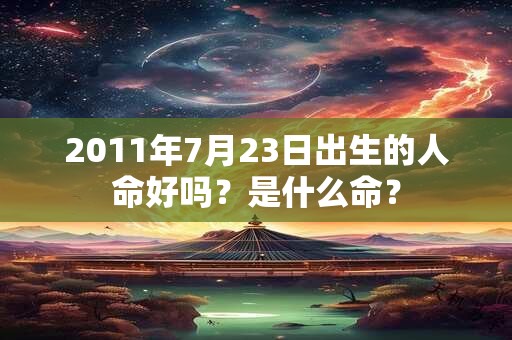 2011年7月23日出生的人命好吗？是什么命？