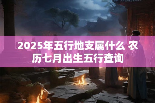 2025年五行地支属什么 农历七月出生五行查询