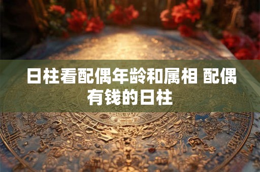 日柱看配偶年龄和属相 配偶有钱的日柱